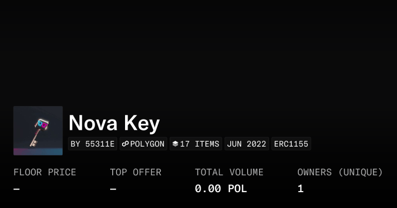 Nova Key Collection Opensea - High Resolution Minimal Images for Desktop
