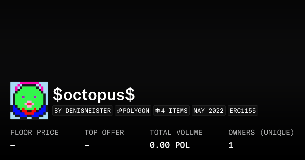 Octopus Collection Opensea