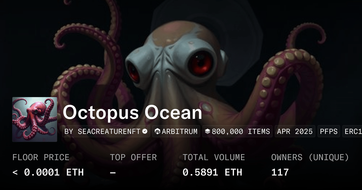 Octopus Ocean Collection Opensea
