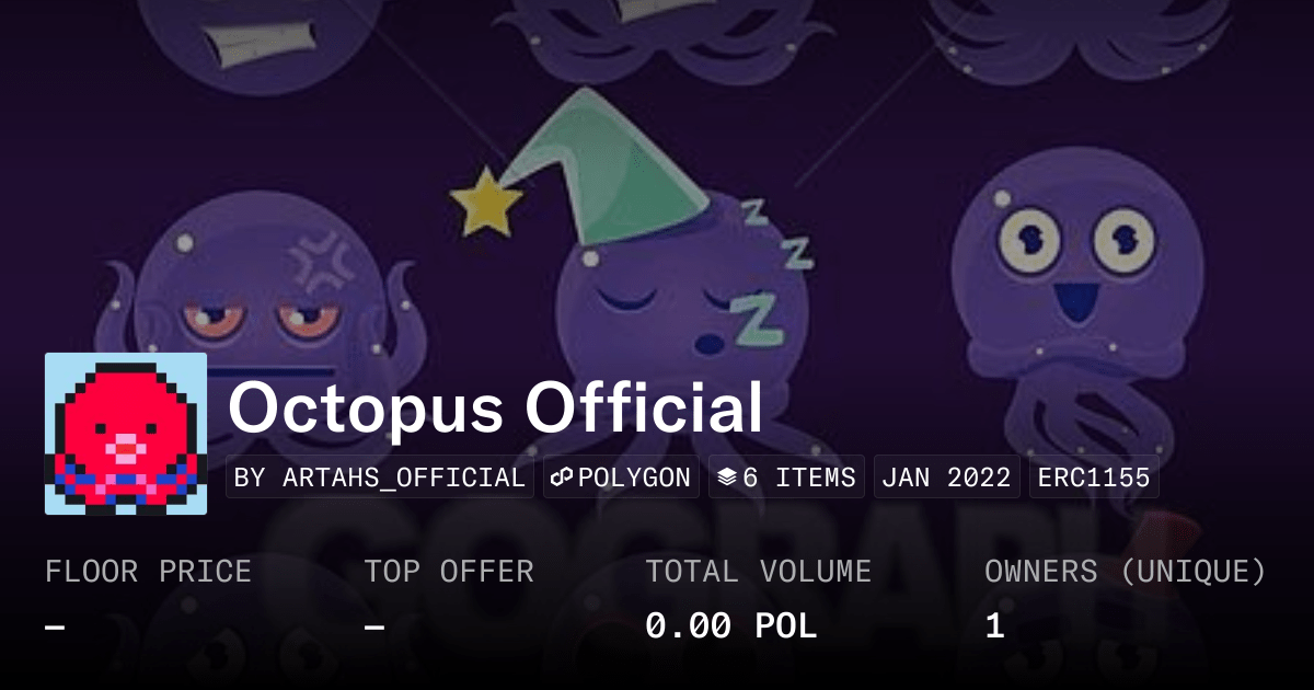 Octopus Official Collection Opensea