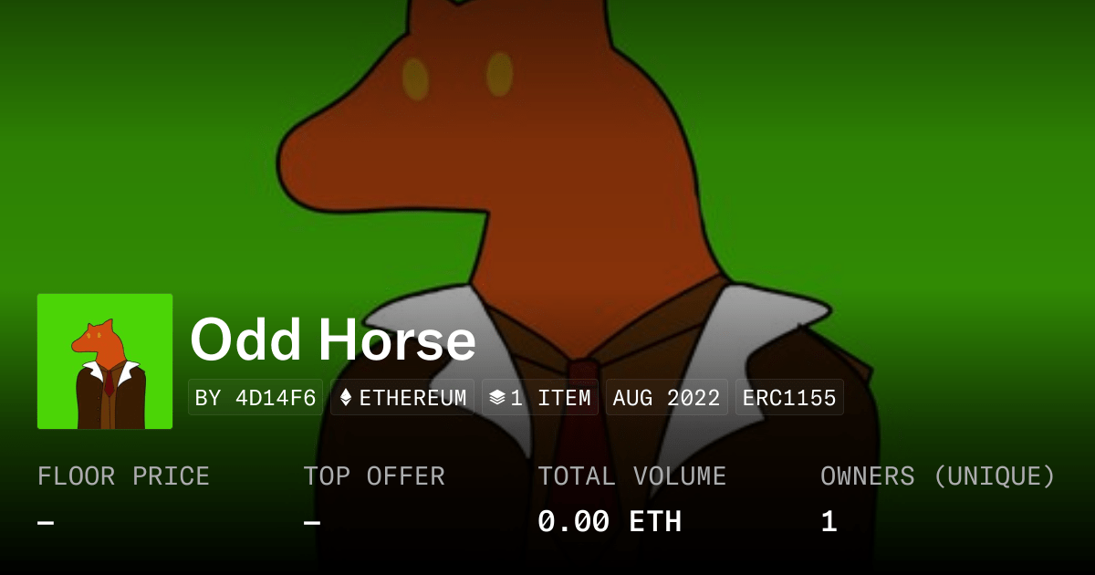 Odd Horse Collection Opensea