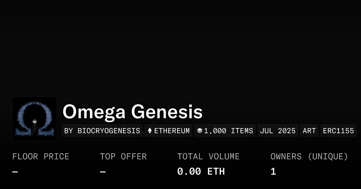 Omega Genesis Collection Opensea