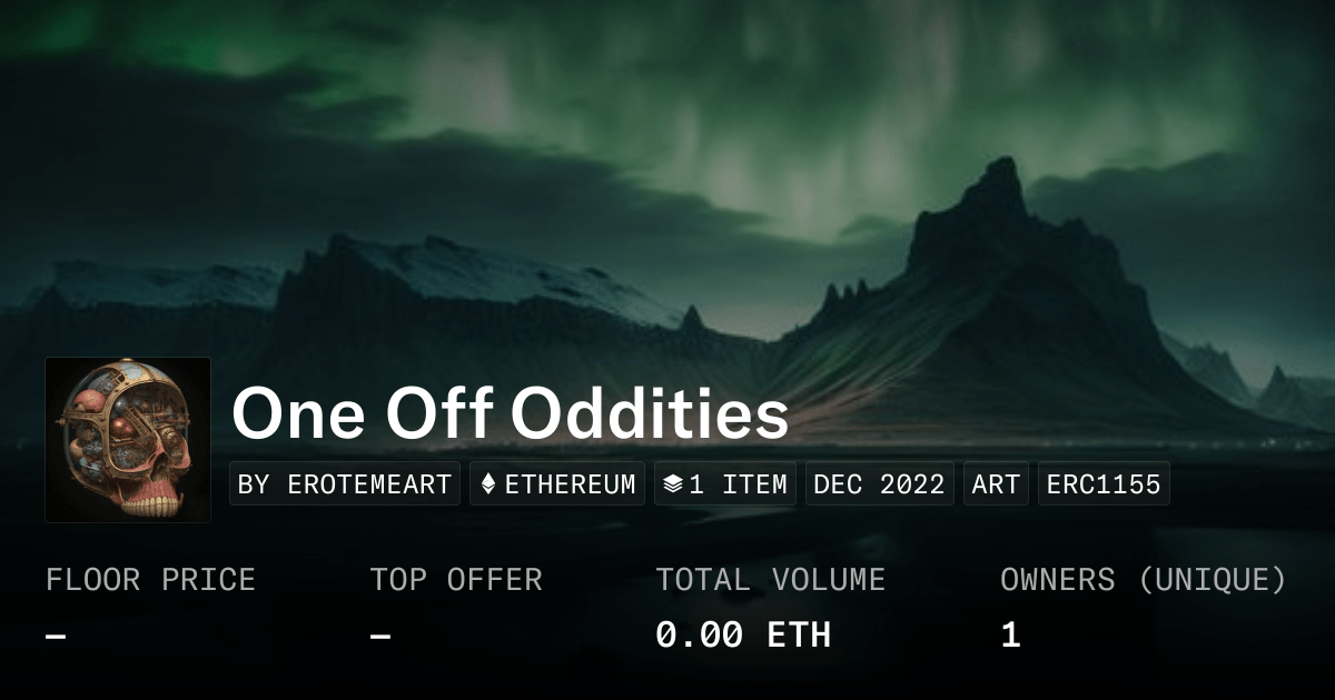 One Off Oddities Collection Opensea