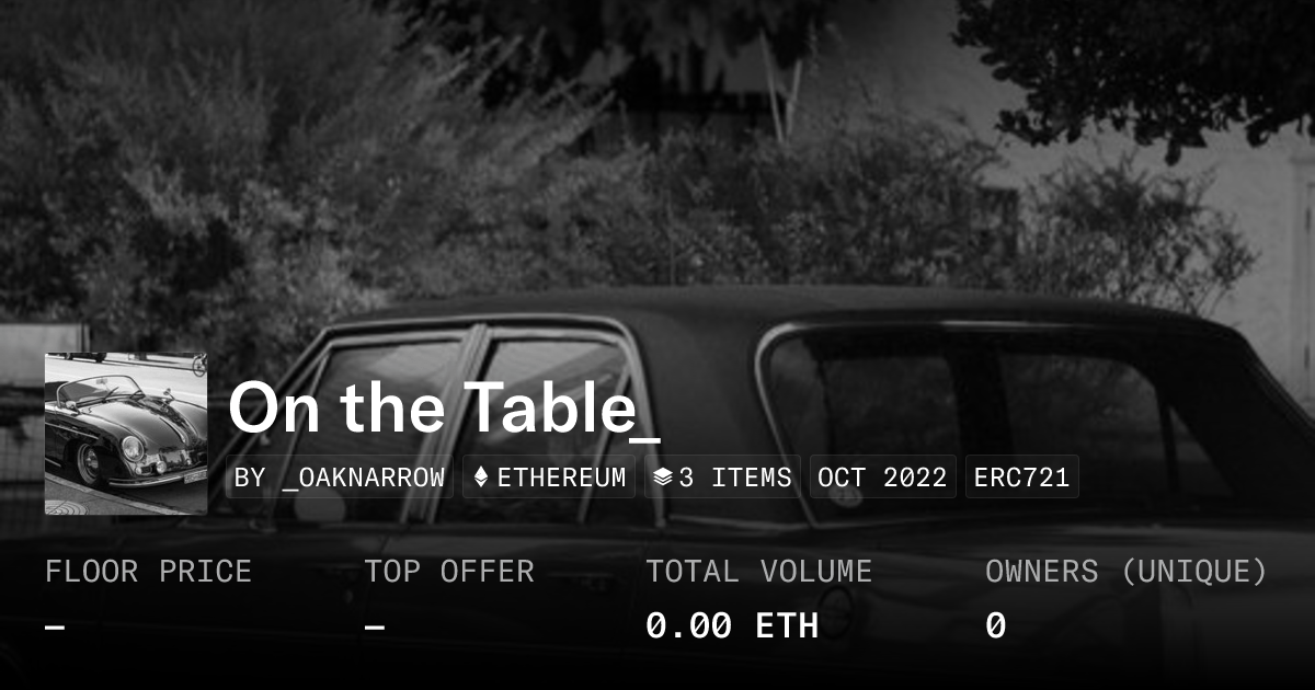 On The Table Collection Opensea