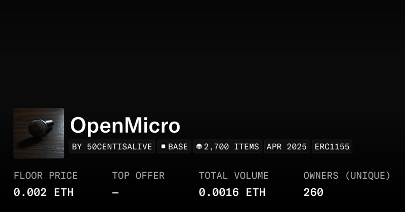 Openmicro Collection Opensea - Ultra HD 4K Landscape Arts | Free Download