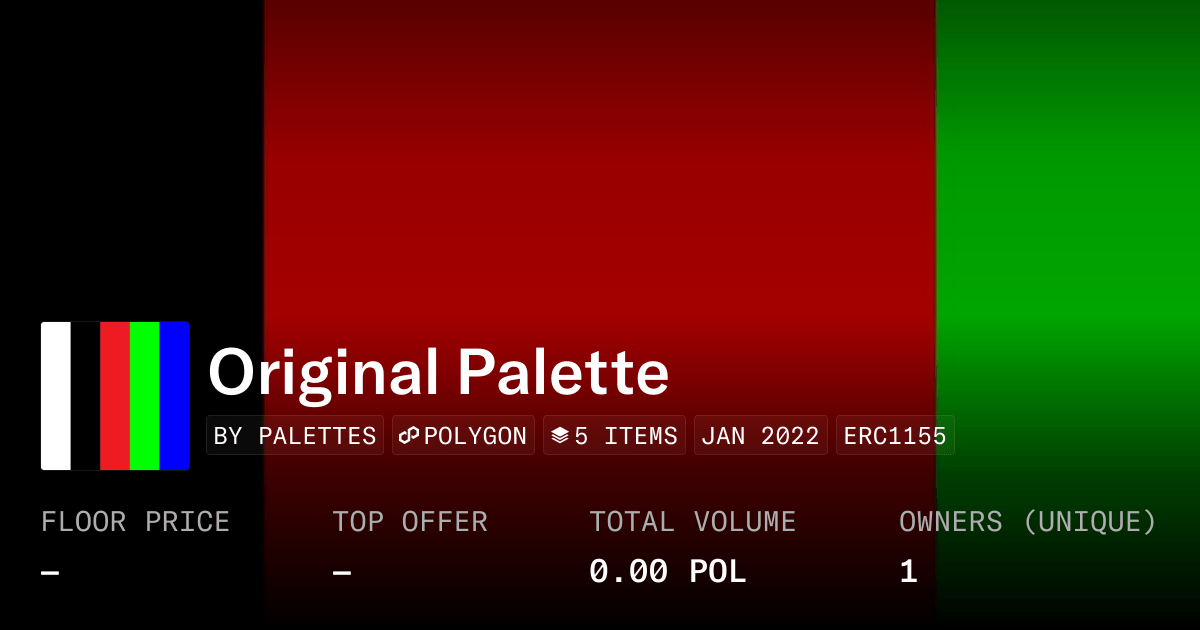 Original Palette Collection Opensea