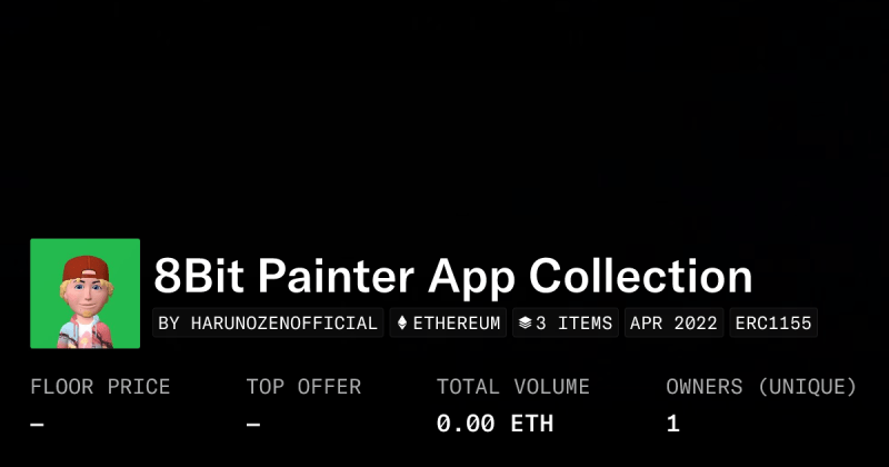 8bit Painter Collect Collection Opensea - Classic Mountain Illustration - HD