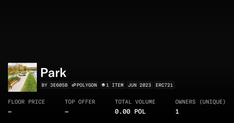 Park Collection Opensea - Download Professional Light Design | Desktop