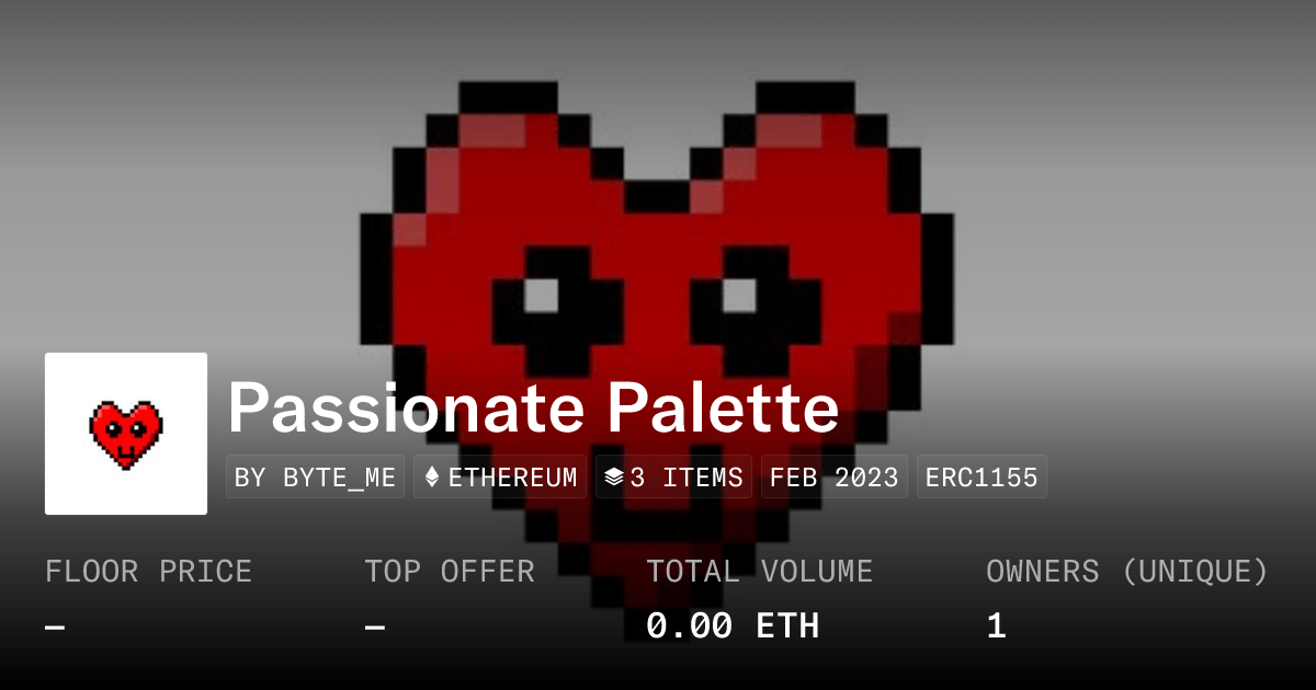 Passionate Palette Collection Opensea
