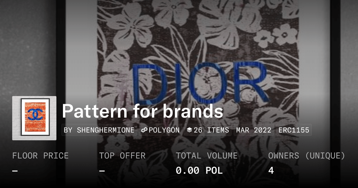 Pattern For Brands Collection Opensea