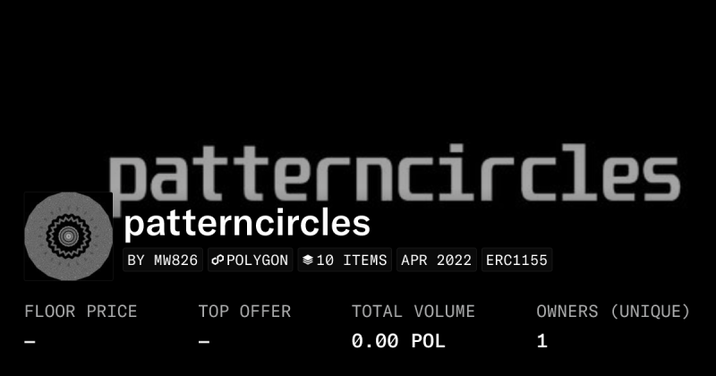 Patterned Circles Collection Opensea - Minimal Wallpaper Collection - Full HD Quality