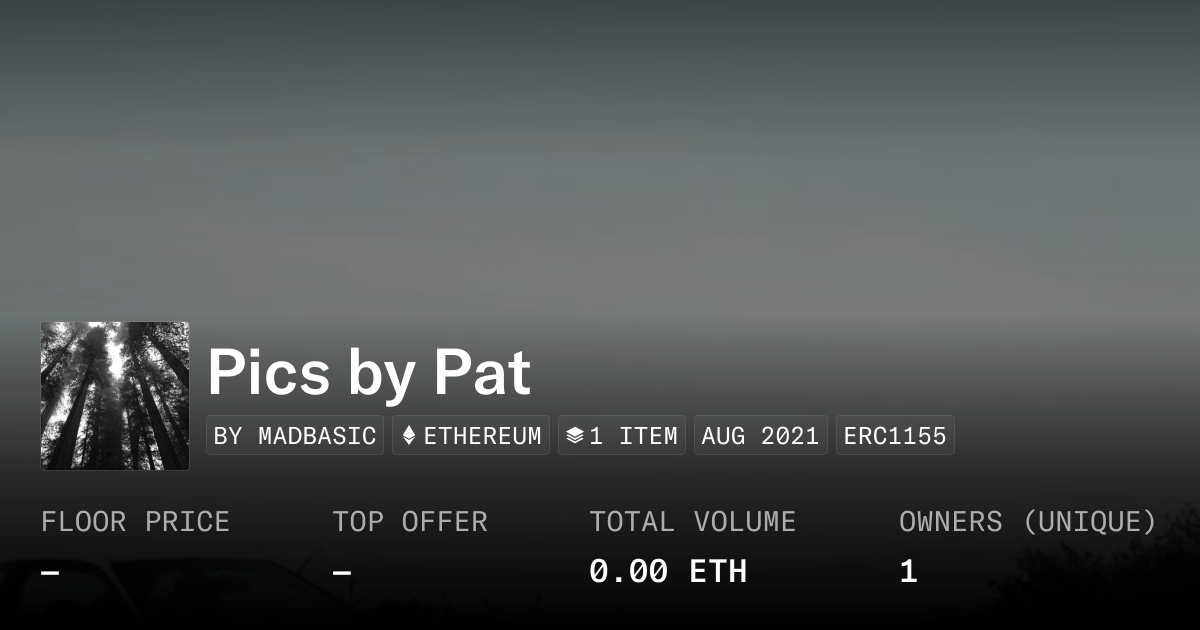 Pics By Pat Collection Opensea