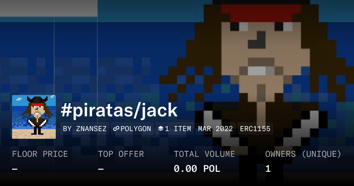 Piratas Jack Collection Opensea