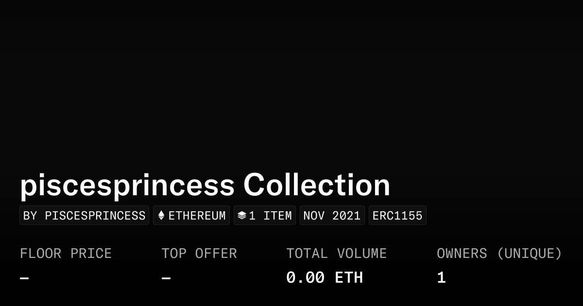 Piscesprincess Collection Collection Opensea