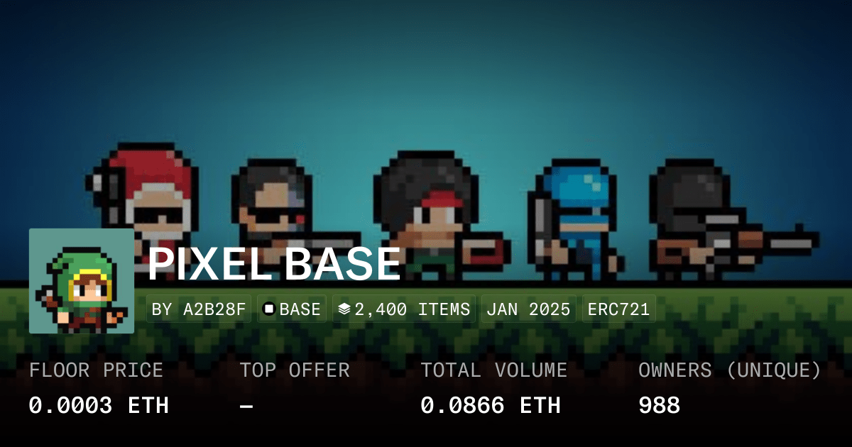 Pixel Base Collection Opensea