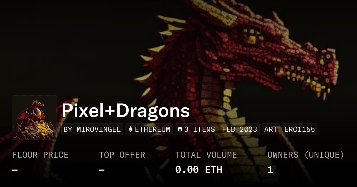 Pixel Dragons Collection Opensea