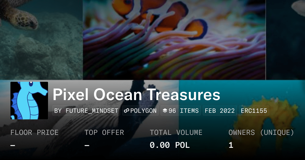 Pixel Ocean Treasures Collection Opensea