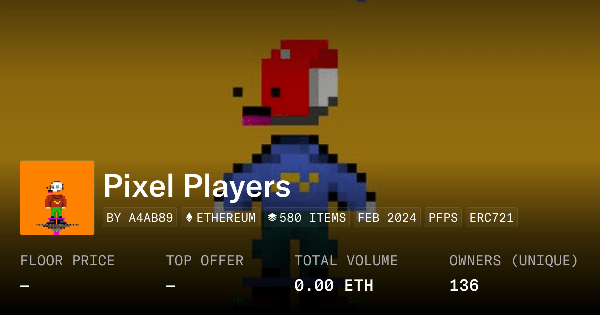 Pixel Players Collection Opensea