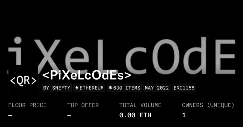 Pixel Codes Collection Opensea - Gradient Image Collection - Ultra HD Quality