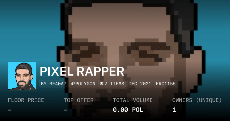 Rapper Pixel Collection Opensea - Best Ocean Illustrations in 4K