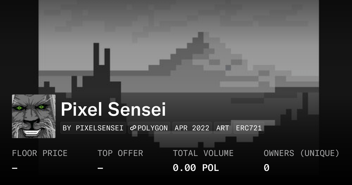 Pixel Sensei Collection Opensea