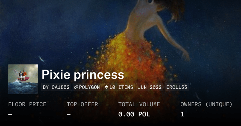Pixie Princess Collection Opensea - Incredible Gradient Texture - Retina