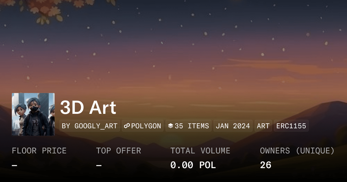 3d Art Collection Opensea