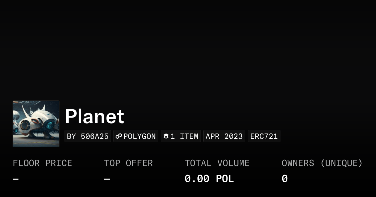 Planet Collection Opensea