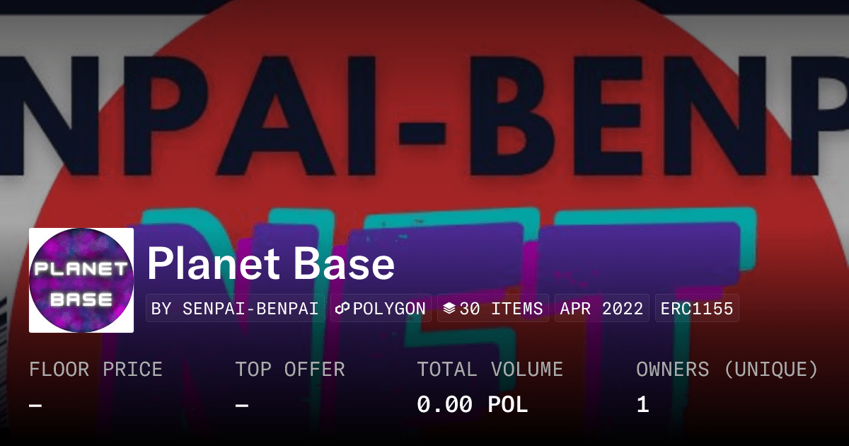 Planet Base Collection Opensea