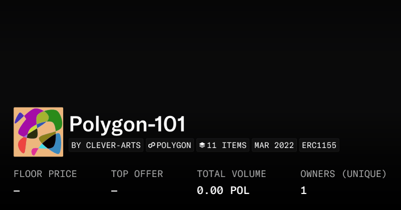 Polygon 101 Collection Opensea - 4K Light Arts for Desktop