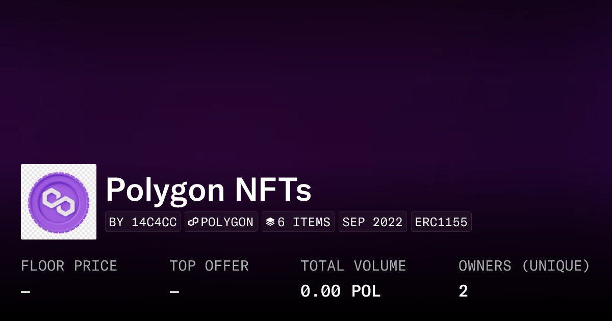 Polygon NFTs - Collection | OpenSea