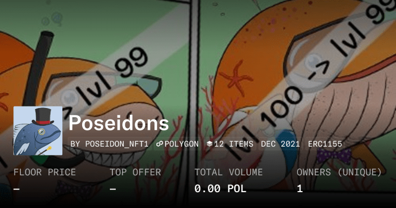 Poseidon Collection Opensea - Premium Minimal Background Gallery - Mobile