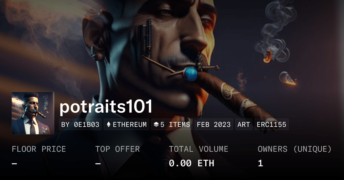 Potraits101 Collection Opensea