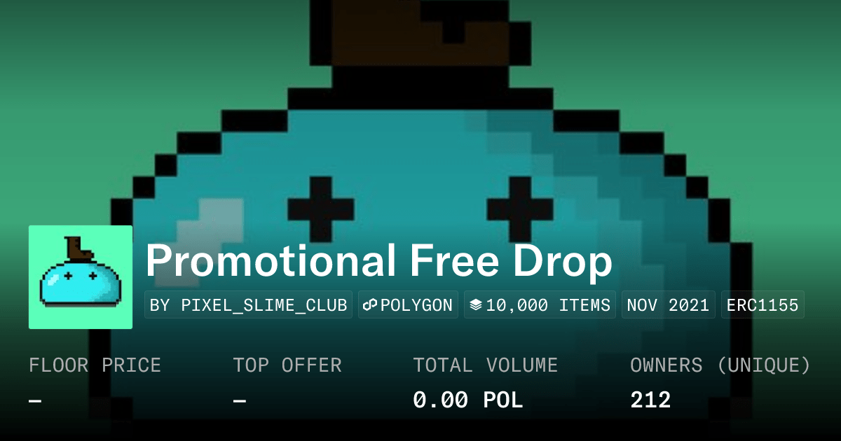 Promotional Free Drop Collection Opensea