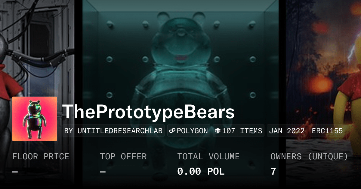 Theprototypebears Collection Opensea