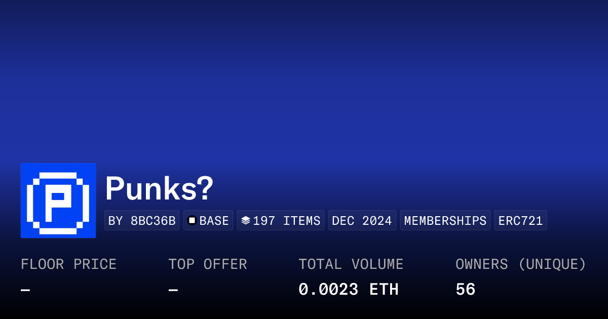 Punks Collection Opensea