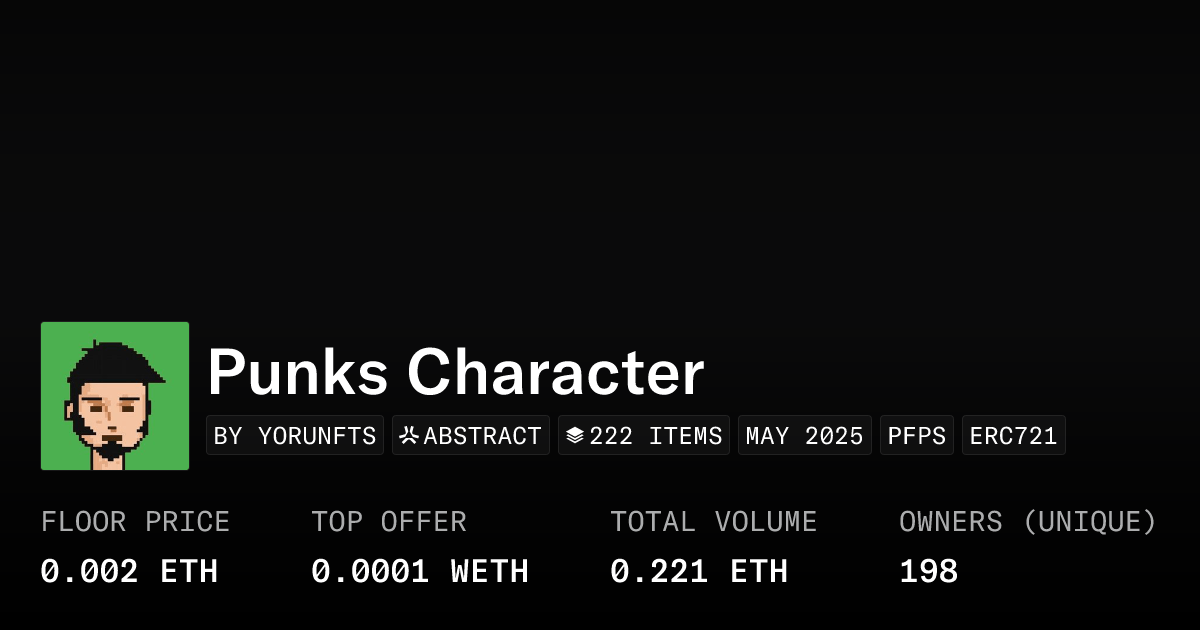 Punks Character Collection Opensea