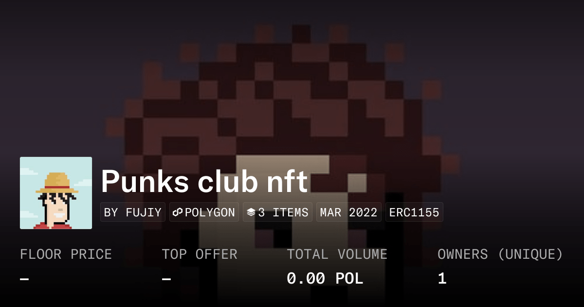 Punks Club Nft Collection Opensea
