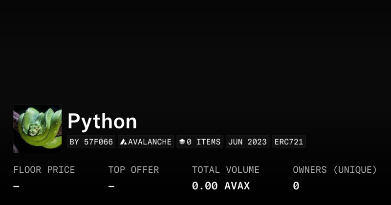 Python Collection Collection Opensea - Premium Light Background Gallery - Desktop