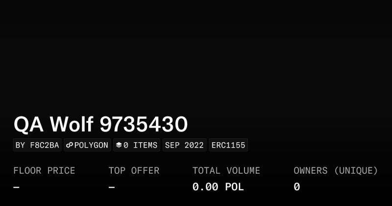 Qa Wolf 7508591 Collection Opensea - Nature Arts - Artistic Mobile Collection