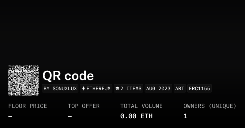 Codigos Qr Code Collection Opensea - Minimal Designs - Beautiful Mobile Collection