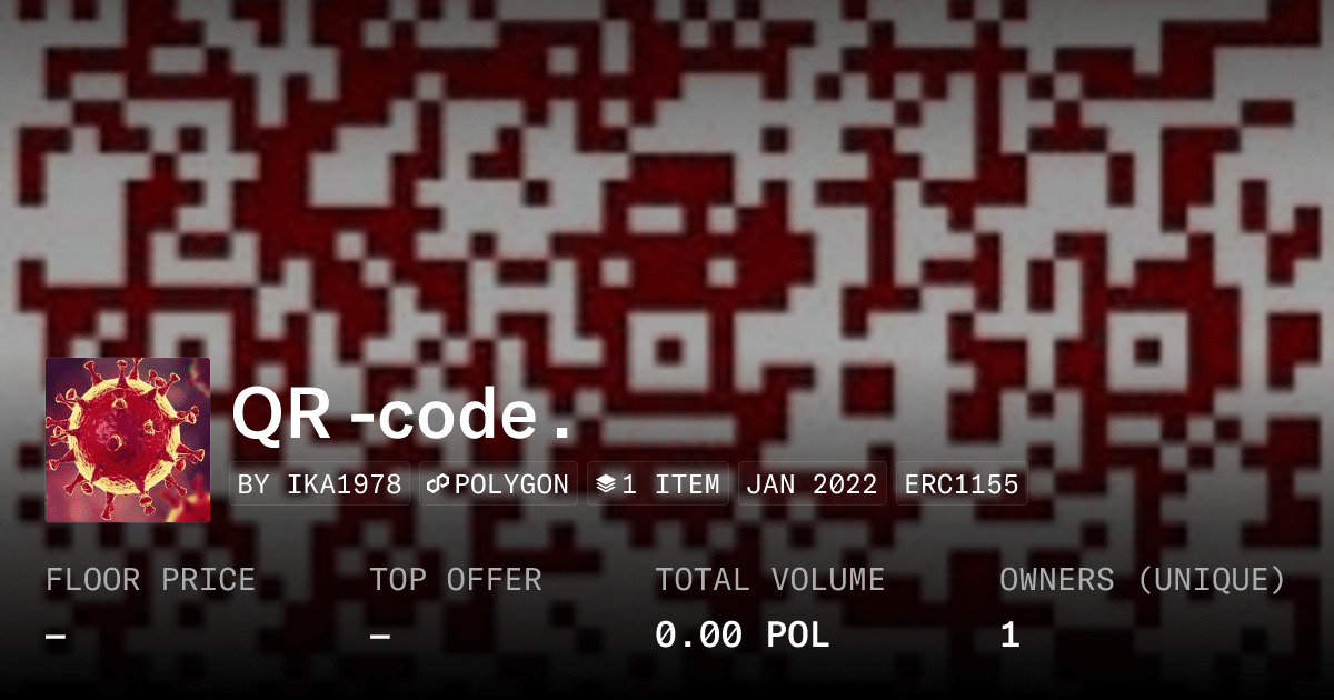 Qr Code Collection Opensea