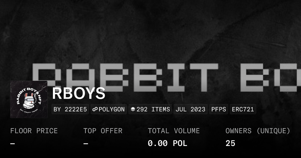 Rboys Collection Opensea