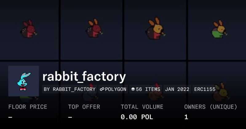 Rabbit Factory Collection Opensea - High Resolution Light Wallpapers for Desktop