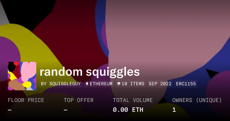 Random Squiggles Collection Opensea - Elegant 4K Ocean Designs | Free Download