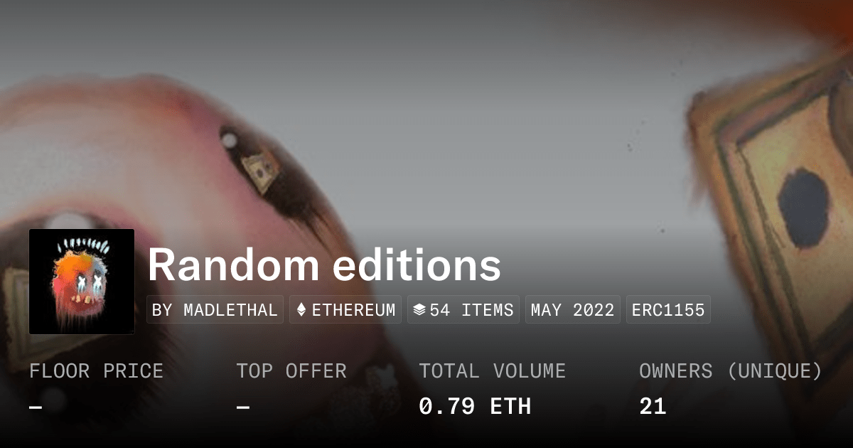 Random Editions Collection Opensea