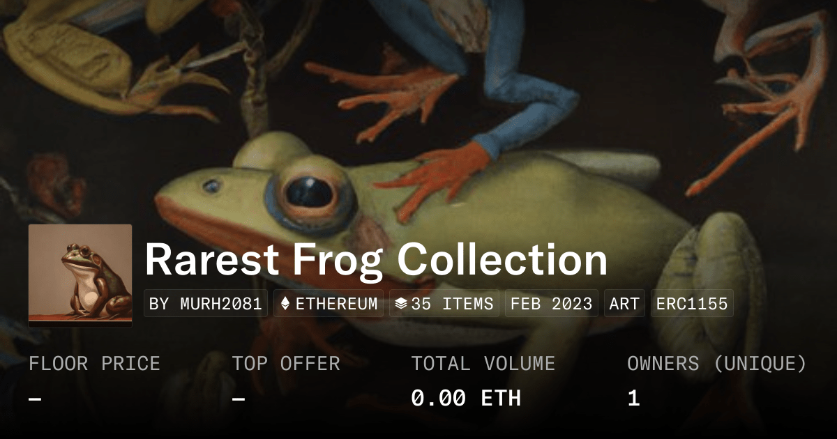 Rarest Frog Collection Collection Opensea