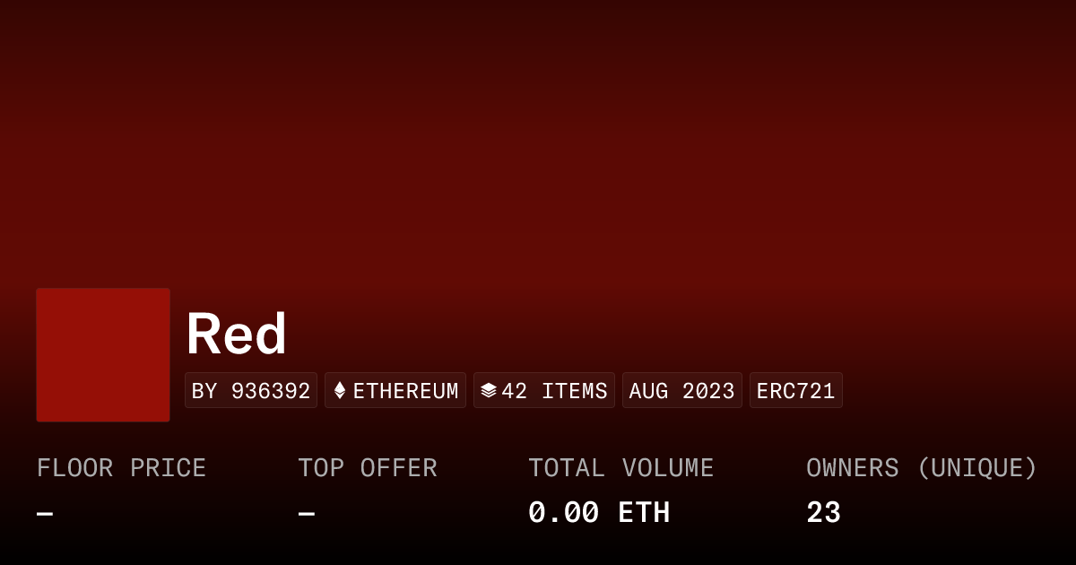 Red Collection Opensea