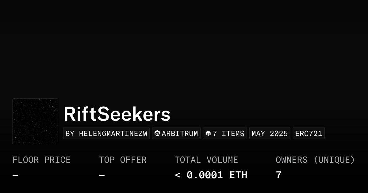 Riftseekers Collection Opensea