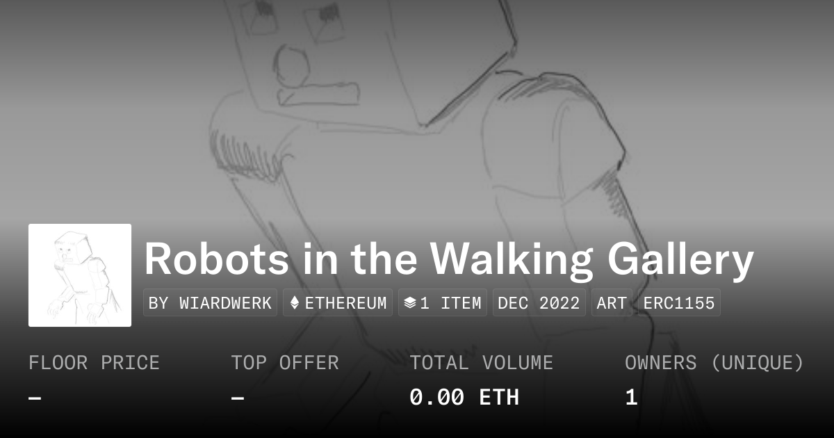 Robots In The Walking Gallery Collection Opensea
